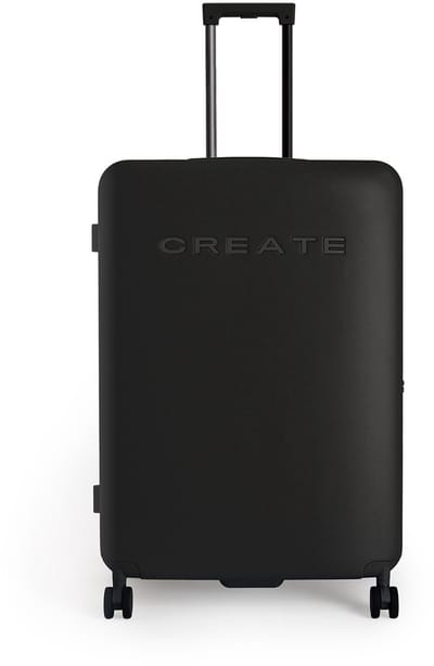 CREATE - Harde polycarbonaat koffer met TSA-slot en multidirectionele wielen - Zwart - Check-in L - LUGGAGE STUDIO