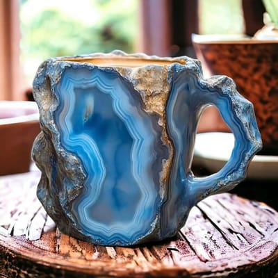 400ml Elegante Luxe Mineraal Gekleurde Kristallen Mok Translucente Koffiekop Thuis Kantoor Elegante Kristallen Waterbeker Koffiekop Cadeau