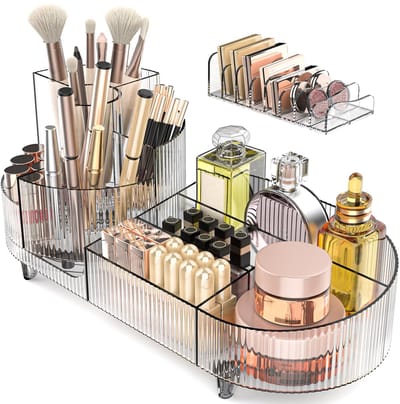 Unyqoos ® Ruime en Stijlvolle 360° Draaibare Cosmetica- en Make-up Organizer voor Badkamer en Slaapkamer
