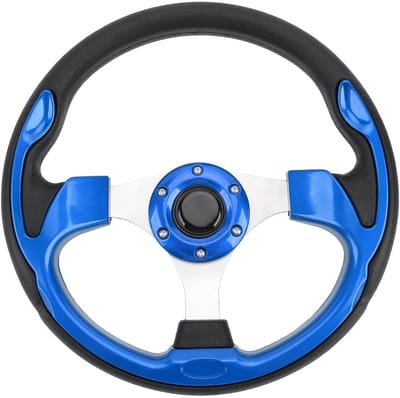 Racestuur 13 Inch met PU en Aluminium Grip, Universeel voor 6-Hole Adapter, Inclusief Schroeven en Sleutel voor Eenvoudige Installatie