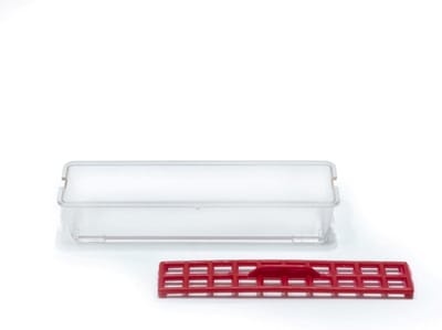 Starter Voederbak - Baby Vogel Voer - Kuikens Voeren - Voerverlies Reductie - 1 gram - Rood