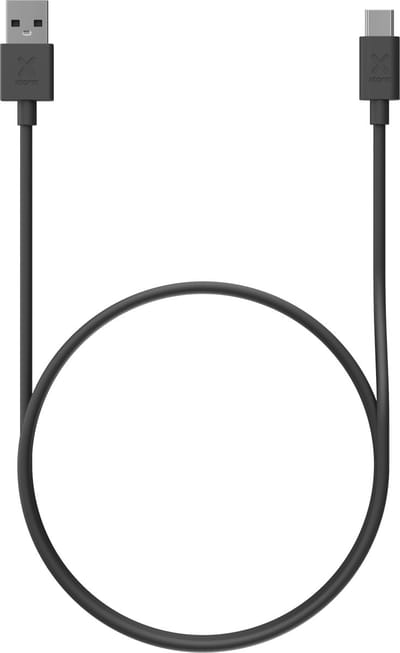 Xtorm USB-A naar USB-C Kabel - 1 Meter - Extra stevige USB-A Kabels - Snellader - Oplaadkabel geschikt voor Smartphone / Tablet - Zwart