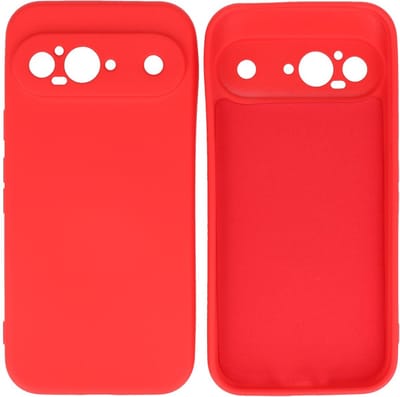 Hoesje Geschikt voor Google Pixel 9 - Fashion Telefoonhoesje Backcover - Siliconen Hoesje - Rood