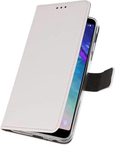Bestcases Pasjeshouder Telefoonhoesje Samsung Galaxy A6 Plus (2018) - Wit