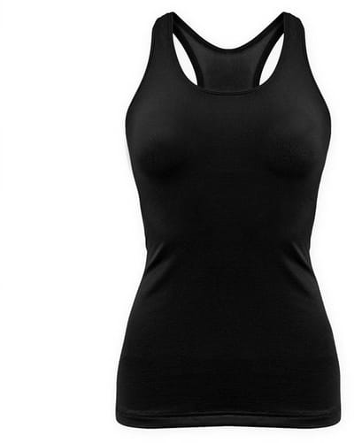 Dancer Dancewear® Zwarte Sporttop | Meisjes danstop | Zwart danstopje | "URBAN" | Tanktop met Racerback | Maat 122/128