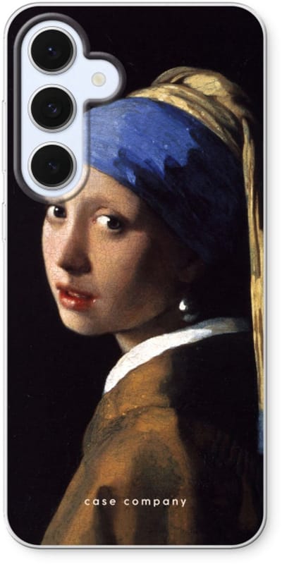 Case Company® - Hoesje geschikt voor Samsung Galaxy S24 FE hoesje - The Pearl Earring - Soft Cover Telefoonhoesje - Bescherming aan alle Kanten en Schermrand