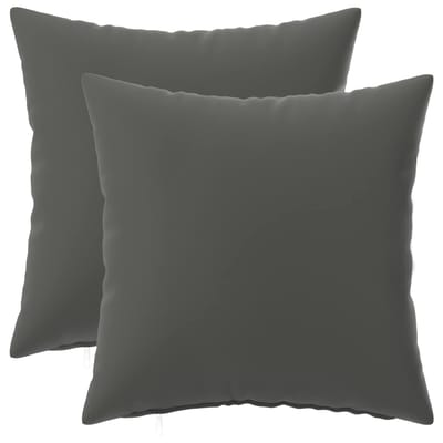 vidaXL - Kussensloop - 2 - pcs - HEERLEN - Antraciet - 30 - x - 30 - cm - Polyester