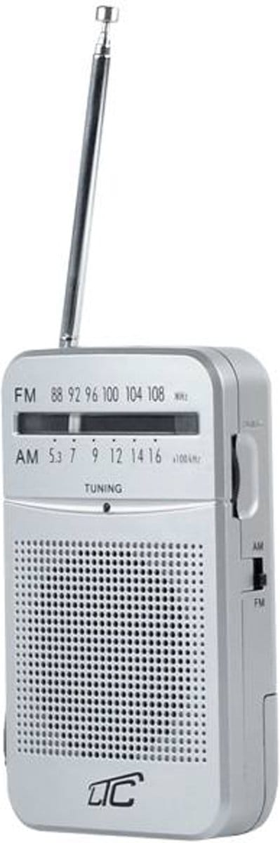 LTC Retro Lega - Draagbare AM/FM-zakradio - draagbare radio met een telescopische antenne