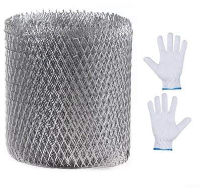 Dailygoods- Gootbescherming Aluminium - Anti-blad Netafdekking - Goot Filterbescherming - 12,7 cm x 6 m - Roestbestendig - Effectieve Bladbescherming - Dakgootfilter