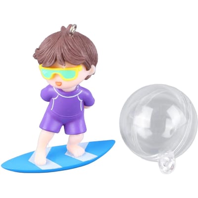 Drijvende Aquariumdecoratie Klein Schattig Plastic Cartoon Aquarium Ornament voor Zoetwater Zeewater purple