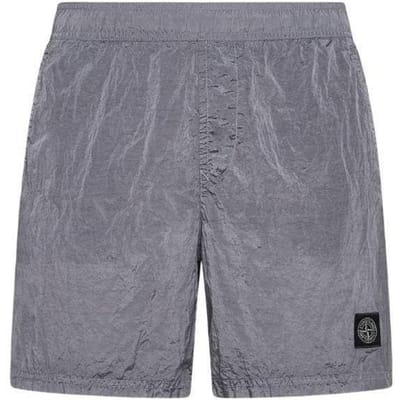 Stone Island Regular Fit Nylon Zwembroek Stof Heren Streetwear 8015B0943-V0064 M gray