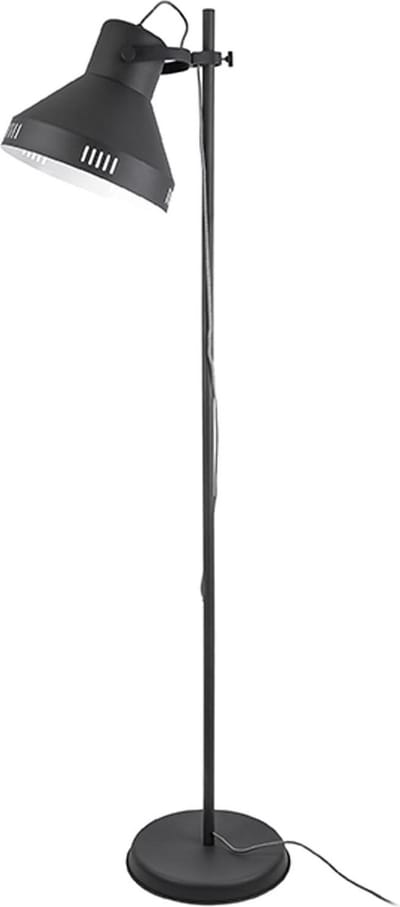Leitmotiv Vloerlamp Tuned - IJzer Zwart - 180x35cm - Scandinavisch - Staande lampen voor Woonkamer - Slaapkamer
