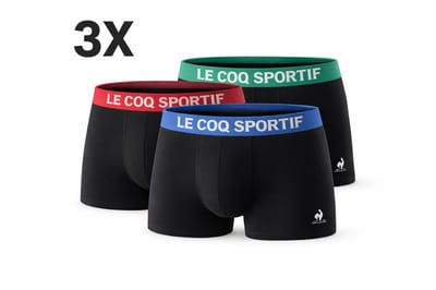 Le Coq Sportif Boxershorts Heren 3-Pack – Katoen Stretch – Zwart – Maat L (4)