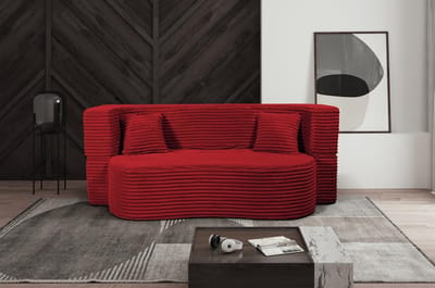 Hoekbank L-vorm Tulum – Luxe Chenille met 3D-Effect – 4-zits – 255x156 cm – grijis – Bellavero