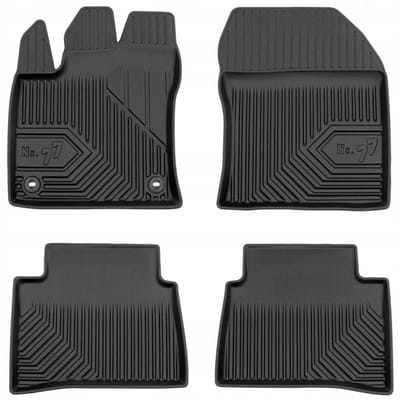 FROGUM No. 77 Rubberen Automatten - Geschikt voor TOYOTA PRIUS IV (2015-2023) - 4-delige set - TPE - Zwart