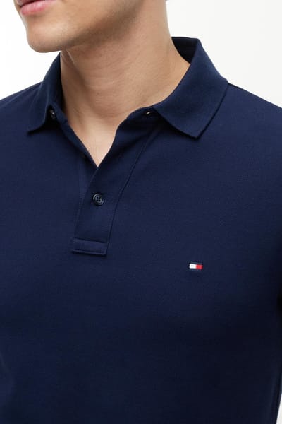 Tommy Hilfiger 1985 Slim Polo Carbon Navy Taglia: S | Polo Outlet | Uomo | Blu