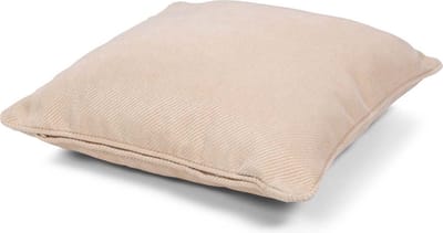 Dutch Decor HULTET - Sierkussen 45x45 cm - lichtroze stof - glanzende beige sierdraad - opvallende rits - Inclusief binnenkussen