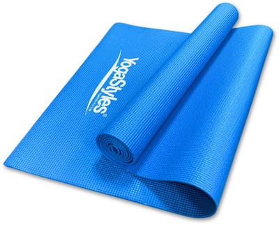 YogaStyles EKO PVC Travel Yogamat - Ideale Fitnessmat, Sportmat & Meditatiemat - Turquoise - 183x61 cm