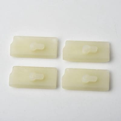 Kettinggeleider Bumper Strip - Onderdeel Kettingzaag - Onderhoud Gereedschap - Set van 4 stuks - Standaard Maat - Zwart