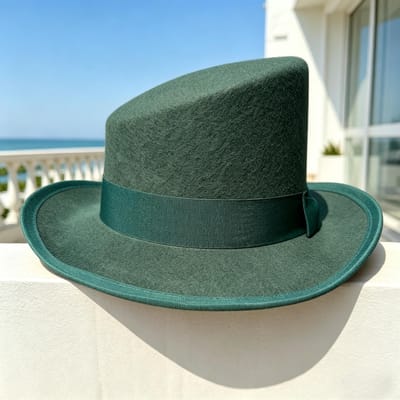 Nouveau Chapeau Fedora Op 100% Laine Magicien Café Steampunk Cosplay Punk Fête Casquettes Dropshipping Mode Chapeau Seau Incliné 60cm black