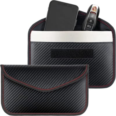 SBG Faraday Bag - Universeel Blokkerende Telefoonzak - RFID Blokkeertas voor Telefoons - Pouch voor Autosleutels - Signaal Blokkerende Zak - Carbon