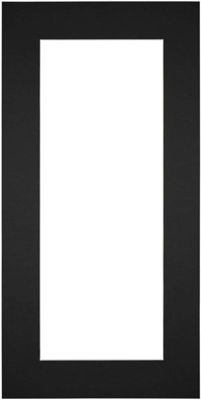 Passe-Partout Fotomaat 40x60 cm - Lijstmaat 45x80 cm - Zwart - Museumkarton - Fotolijst niet inbegrepen