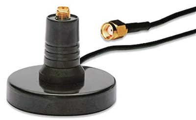 Draadloze LAN Antennevoet voor 2,4 & 5 GHz Wi-Fi - Magnetisch met RP-SMA Connector - 1,5m Kabel - Zwart