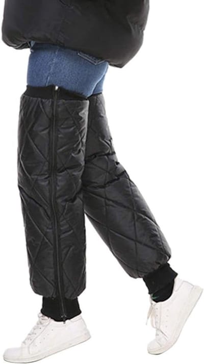 Thermische Overknee Mouw voor de Winter, Winddichte Leggings voor Mannen met Kniebescherming voor Motor en Elektrische Auto