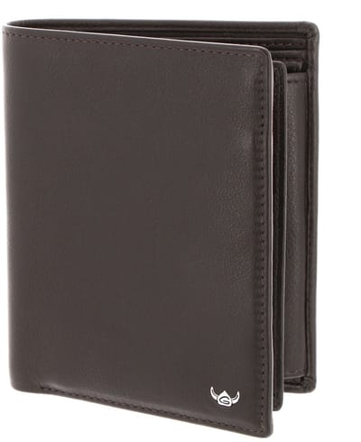 Golden Head Leren portemonnee Dublin RFID Protect Kombischeintasche 1250 Braun donkerbruin