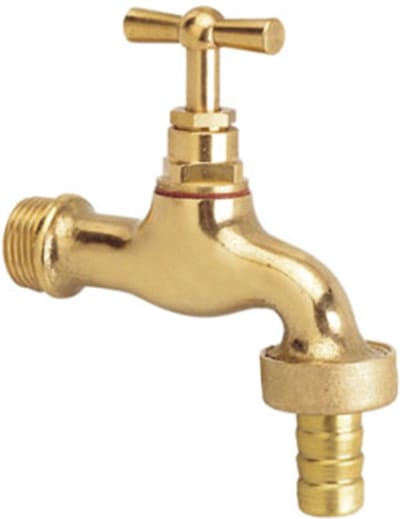 BONFIX 98200 Sanitaire tapkraan 1/2" gepolijst messing+ kruk+ wartel