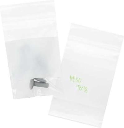 Gripzakken met Schrijfvlak 5x7,5cm PE 50 micron (100 stuks) | gripzak | ziplock zakken | ziplock zakjes