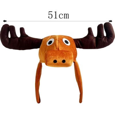 Hertenhoofd Hoed Angstige Sfeer Herten 99 Nachten In Het Bos Herten Pluche Speelgoed Film Herten Speelgoed Fans Voor Kinderen Halloween Cadeaus 51cm bloedrood