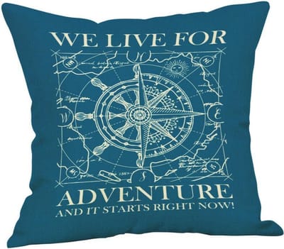 Kussenhoes - We Live For Adventure - 45x45cm