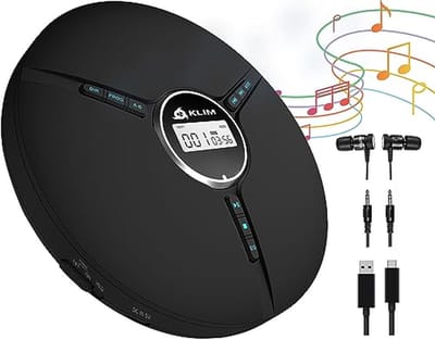 Draagbare CD-speler met oplaadbare batterij en hoofdtelefoons - Compact en ideaal voor onderweg