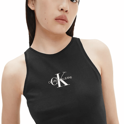Calvin Klein damesbadjas met klassiek logo aan de voorkant