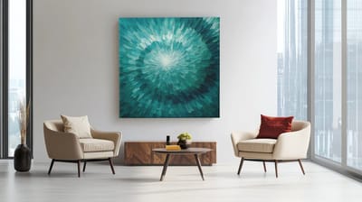Canvas Schilderij Abstract - Modern - Vierkant - 40x40x2 cm