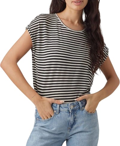 Vero Moda Ava Plain Stripe Shirt Dames - Maat S