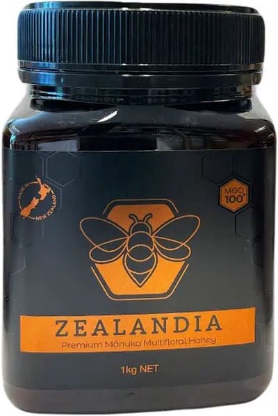 Manukahoning MGO 100+ Multifloral 1kg Nieuw-Zeeland Zealandia - 1kg - Premium kwaliteit - 100% natuurlijk - Honingpot