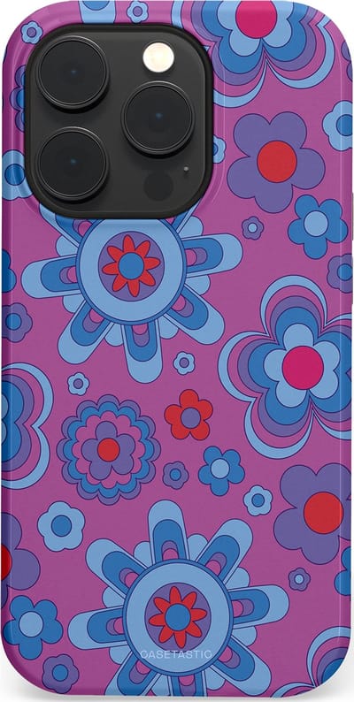 Casetastic Hoesje Geschikt voor Apple iPhone 14 Pro Magsafe - Stijlvolle Beschermende Duo-layer Case - Retro relax