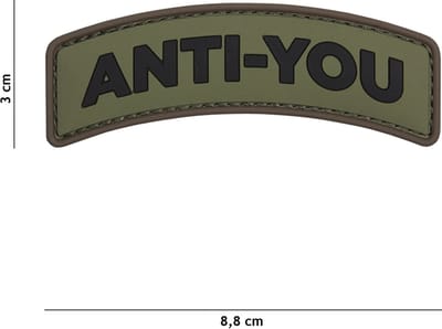 101 Inc Embleem 3D Pvc Anti-You Coyote   11119