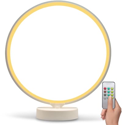 LIROMA® Daglichtlamp - Opberghoes - ⌀ 32 - 10.000 LUX - USB poort - 3 Kleuren - Bureaulamp - Lichttherapielamp - Lichttherapie