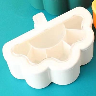 Keuken Kruidenbox Creatieve 6 Vaks Kruidenpotjes Condimentpotjes Zout Peper Bewaarbox Container met 6 Lepels