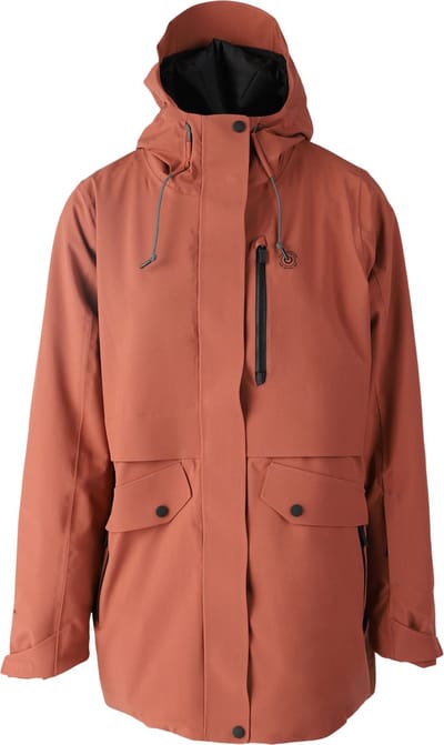 Brunotti Bombini-Heat Dames Ski Jas - Bruin - L