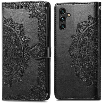 imoshion Hoesje - Geschikt voor Samsung Galaxy A25 (5G) - Mandala Bookcase - Zwart