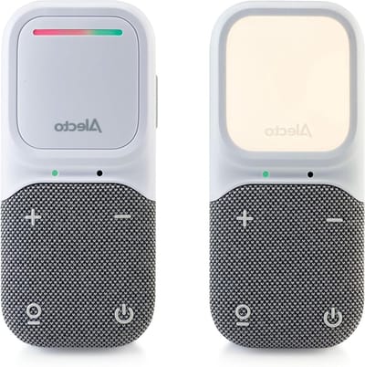 Audio Babyfoon - Baby Monitor - Baby Bewaken - Full Eco Modus - Tot 300m Bereik - Wit Grijs