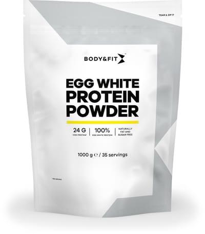 Body & Fit Egg White Protein Powder - Proteine Poeder / Eiwitshake - Puur ei-eiwit - 1000 gram (35 shakes)