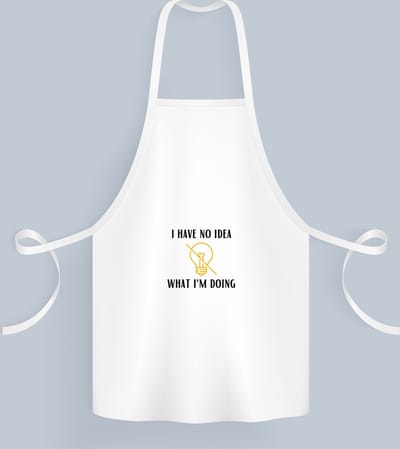 Akyol - i have no idea what i am doing Keukenschort - Quotes - geen idee wat ik doe - grappige tekst - quotes - verjaardagscadeau - verjaardag - cadeau - kado - geschenk - gift - 82 bij 71 cm