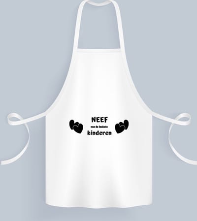 Akyol - neef van de leukste kinderen Keukenschort - Neef - de leukste neef - verjaardag - cadeautje voor neef - kado - geschenk - 82 bij 71 cm