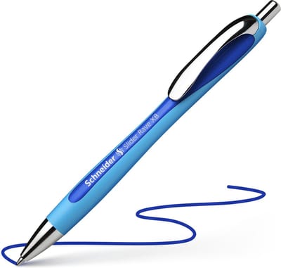 Schneider balpen - Slider Rave - penpunt XB 1,4mm - blauw - blister - S-73253
