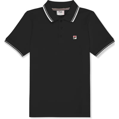 FILA Biella Regular Polo Shirt Black Maat: 134/140 | Overhemden Outlet | Unisex | Zwart